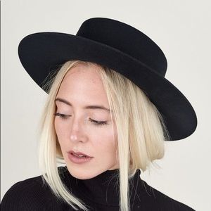 Janessa Leone Gabrielle Stiff Felt Hat